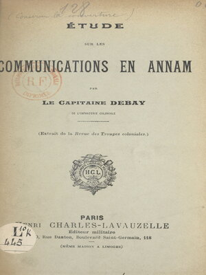 cover image of Étude sur les communications en Annam